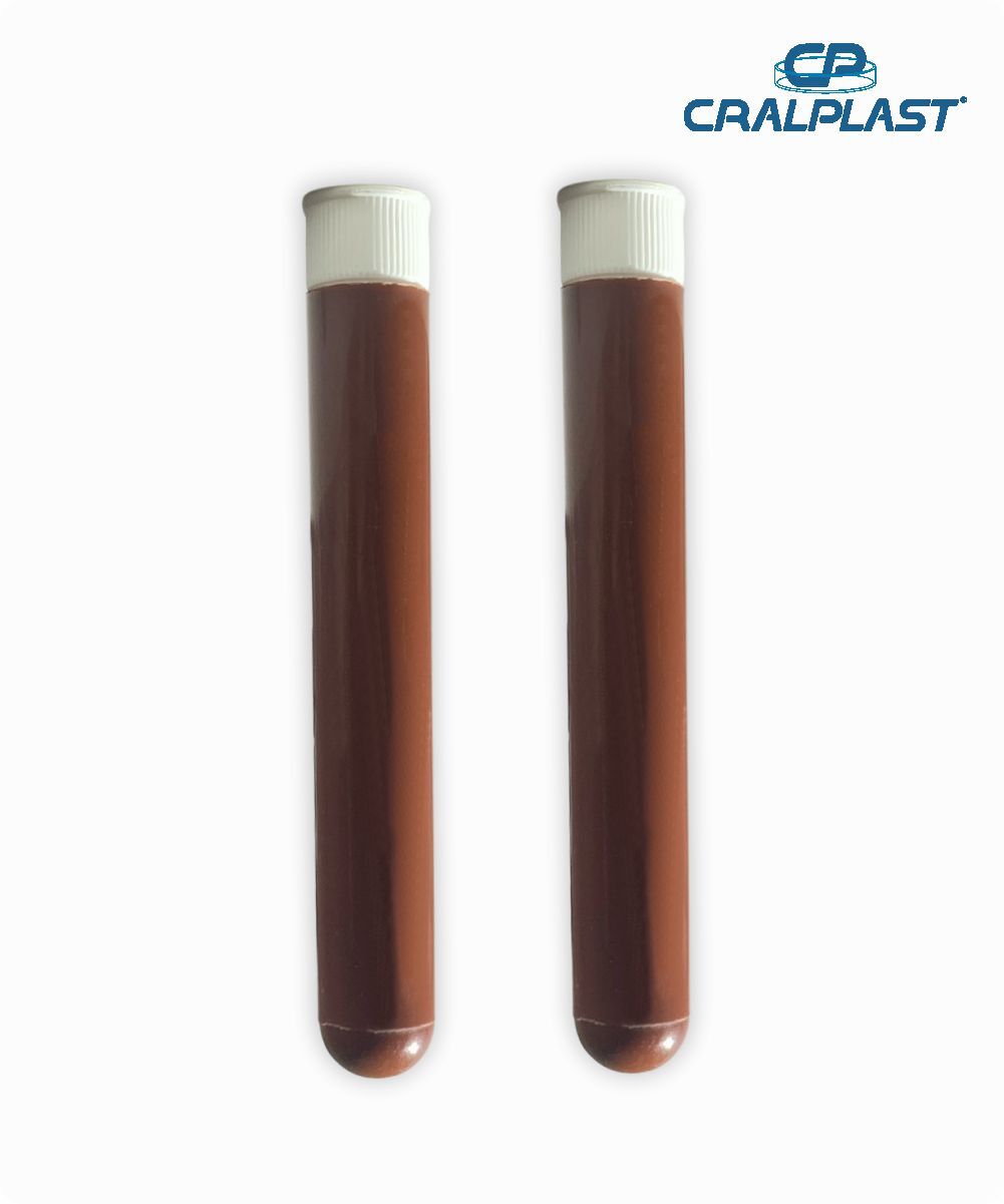 Tubo 12mmx75mm PP 5mL âmbar